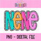 Nene - Nene Dottie Colorful PNG- Instant Download