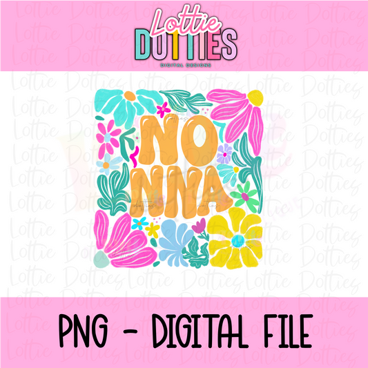 Nonna Png - Nonna Sublimation File - Digital Download - Mother’s Day - Floral