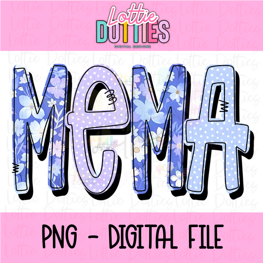 Mema Png - Sublimation File - Instant Download - Digital Download - Mother's Day Design