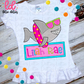 Shark Name Plate PNG - Girl Shark Box Sublimation - Digital Download