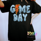 Game Day Basketball PNG - Game Day Sublimation - Digital Download - Light Blue Sequin