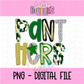 Panthers Poppy PNG - Panthers Sublimation  - Digital Download - Green and Black