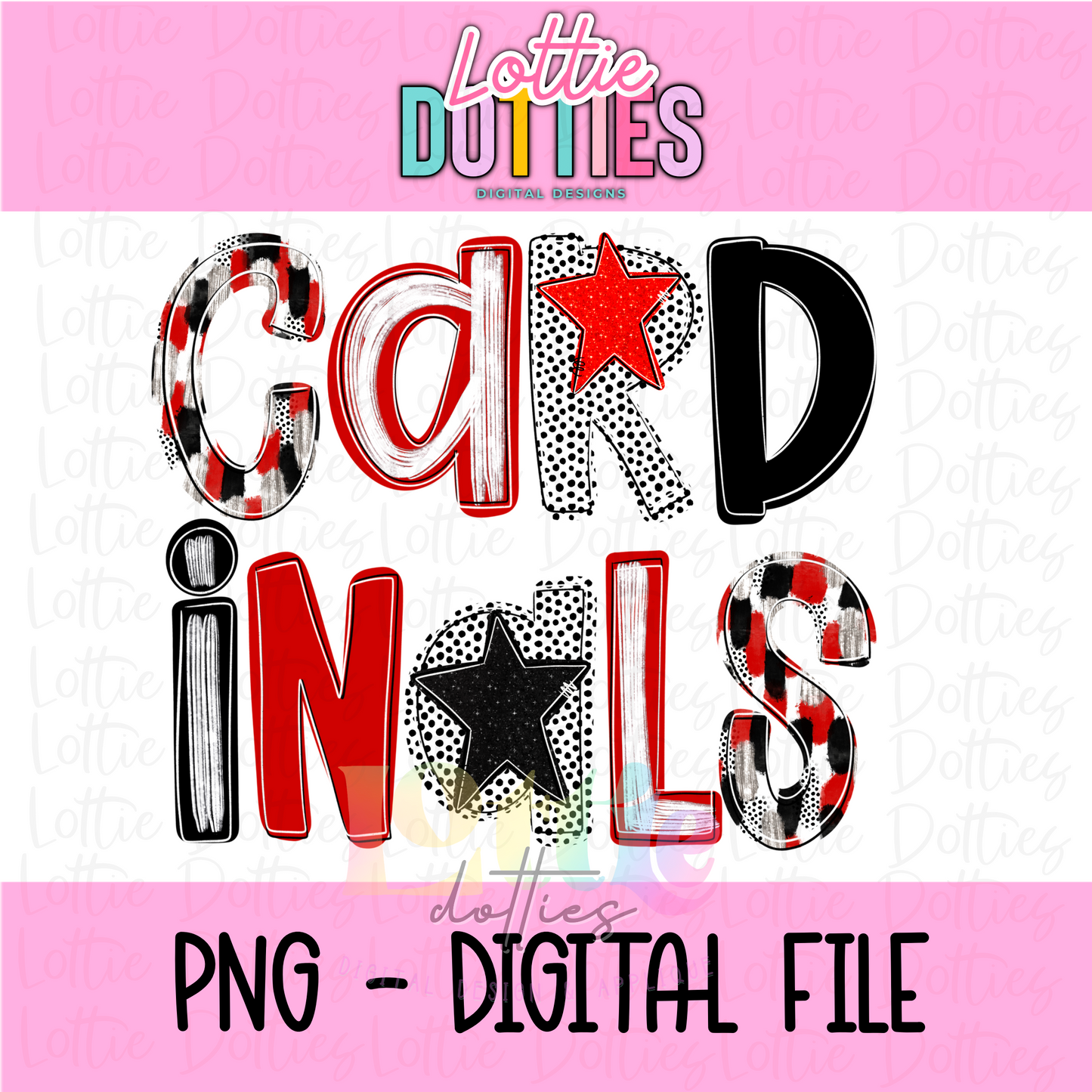 Cardinals Poppy  PNG - Cardinals  -  sublimation design - Digital Download - Red and Black