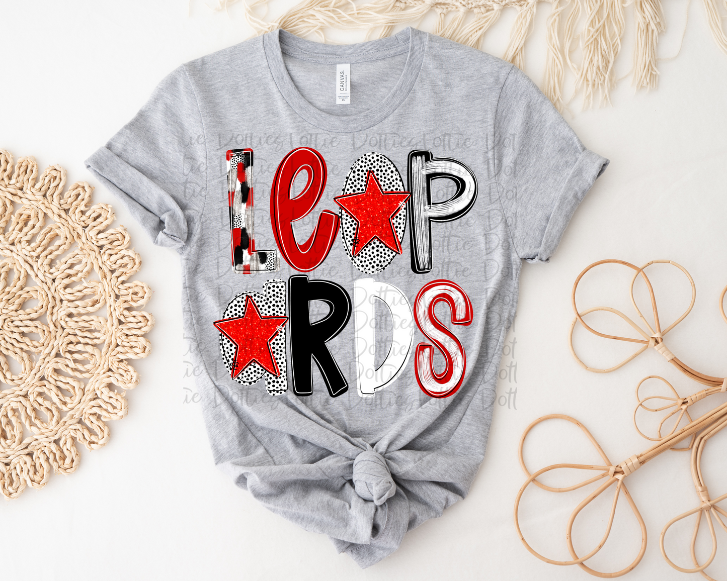 Leopards Poppy PNG - Leopards Sublimation - Digital Download - Red and Black