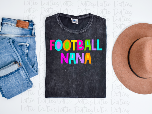 Football Nana  - PNG - Football - Sublimation - Digital Download - Bright Filled