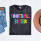 Football Sister  - PNG - Football - Sublimation - Digital Download - Bright Filled
