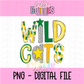 Wildcats Poppy  Png - Wildcats  Sublimation Design - Digital Download - Green and Yellow Gold