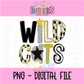 Wildcats Poppy  Png - Wildcats  Sublimation Design - Digital Download - Black and Gold