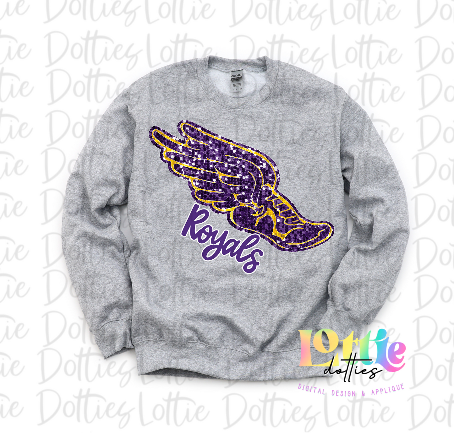 Royals Track Shoe  PNG - Track Shoe  Sublimation - Digital Download - Purple and Gold