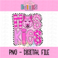 Huskies Poppy - PNG - Huskies sublimation design - Digital Download - Pink Checker Poppy