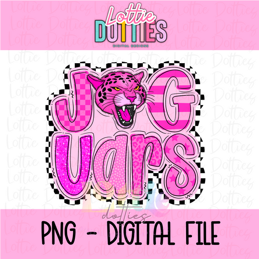 Jaguars Png - Jaguars Sublimation Design -  Digital Download - Pink Poppy