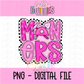 Miners  PNG - Miners sublimation design - Digital Download - Pink Checker Poppy