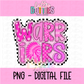 Warriors Mascot PNG - Poppy Mascot Designs - Digital Download - Pink Checker Poppy