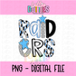 Raiders Poppy  PNG   - Instant Download - Digital Download - Sublimation Design - Columbia  Blue and Black