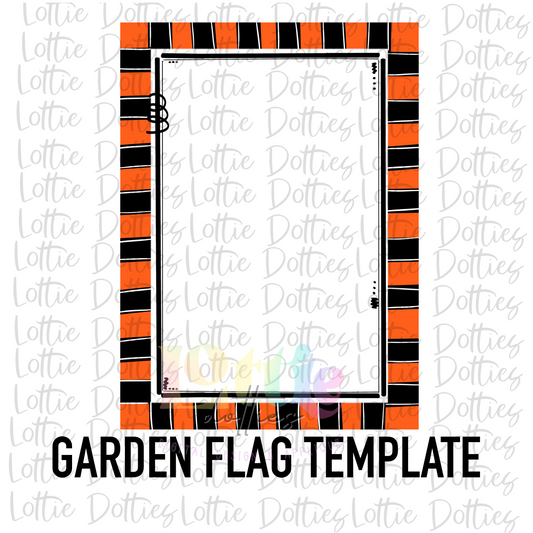 Blank Flag - PNG - Blank  - Sublimation - Digital Download - Black and Orange