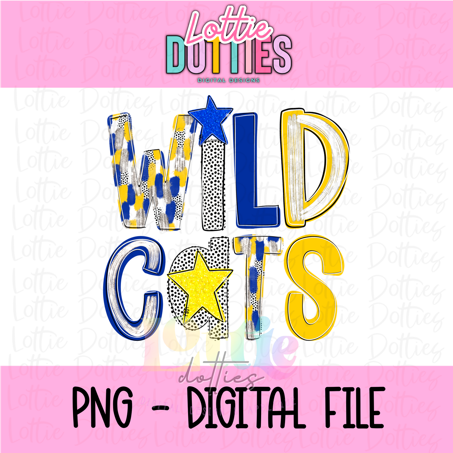 Wildcats poppy  PNG - Wildcats   sublimation design - Digital Download - Royal and Gold