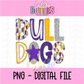 Bulldogs poppy PNG - Digital Download - Bulldogs Sublimation Design - Purple and Gold