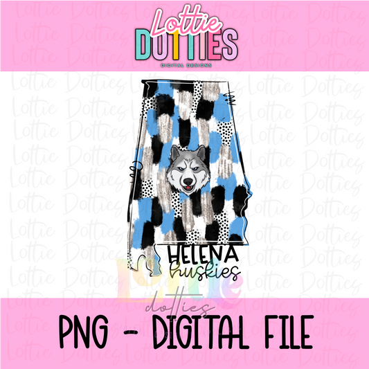 Helena Huskies PNG - Helena Sublimation - Digital Download - State