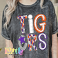 Tigers Poppy  PNG - Tigers sublimation design - Digital Download - Orange and Purple