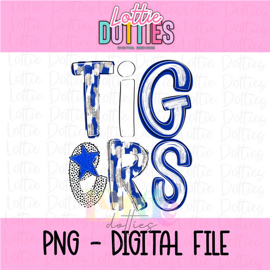 Tigers Poppy  PNG - Tigers sublimation design - Digital Download -