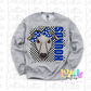 Hounds Mascot PNG - Neon Mascot Designs - Digital Download - Checkered Mascot with Bow Royal