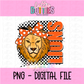 Lions Mascot PNG - Poppy Mascot Designs - Digital Download - Bow Orange and Black