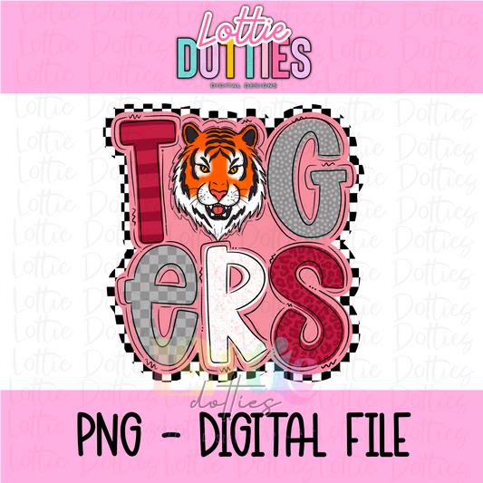 Tigers Poppy  PNG - Tigers sublimation design - Digital Download
