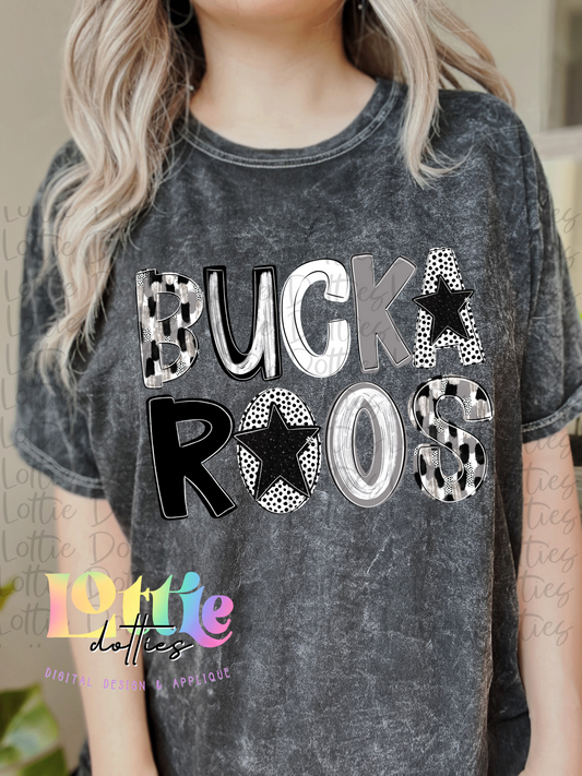 Buckaroos Poppy PNG - Buckaroo sublimation design - Digital Download  - Black