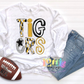 Tigers Poppy  PNG - Tigers sublimation design - Digital Download - Black and Vegas Gold