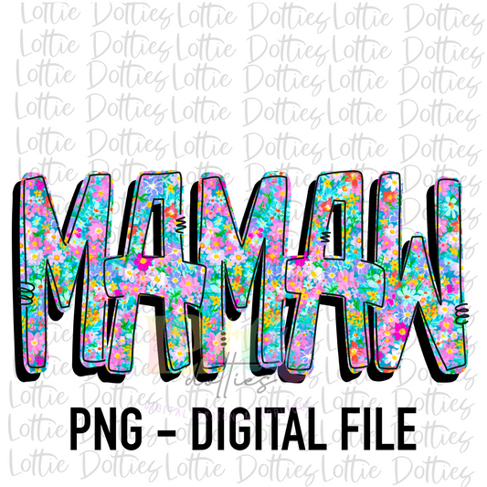 Mamaw Png - Mamaw Sublimation File - Instant Download - Digital Download - Mother's Day Design