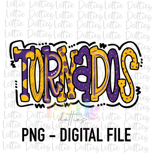 Tornados PNG - Tornadoes design - Digital Download - Purple and Gold