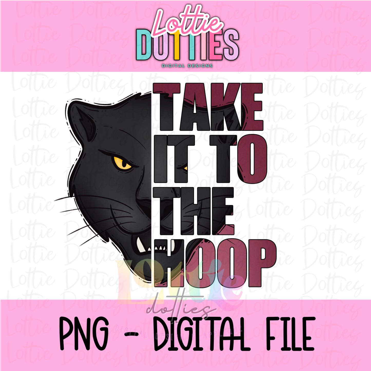 Panthers Take It To The Hoop  PNG - Panthers Sublimation  - Digital Download