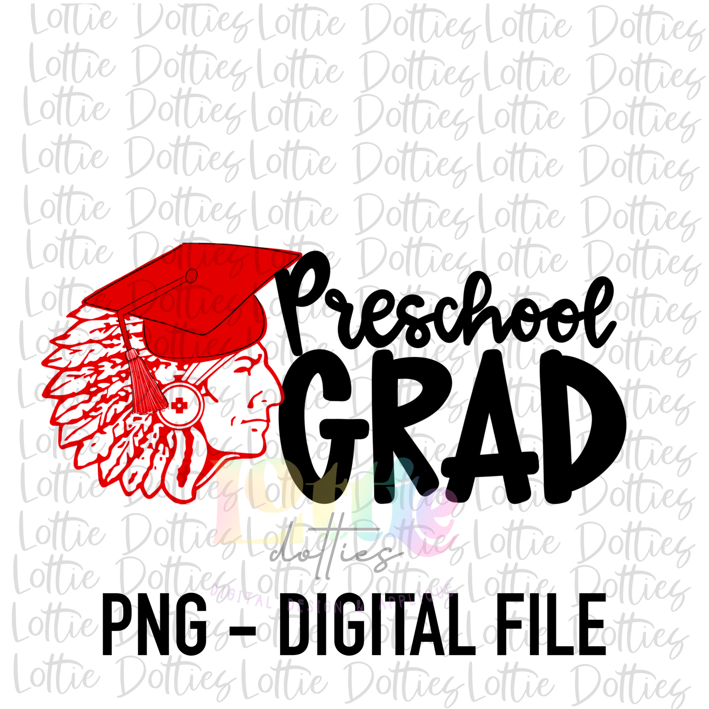 Redskins Preschool Grad PNG -  Redskins Sublimation - Digital Design