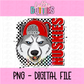 Huskies PNG - Huskies Sublimation design - Digital Download - Red Hat