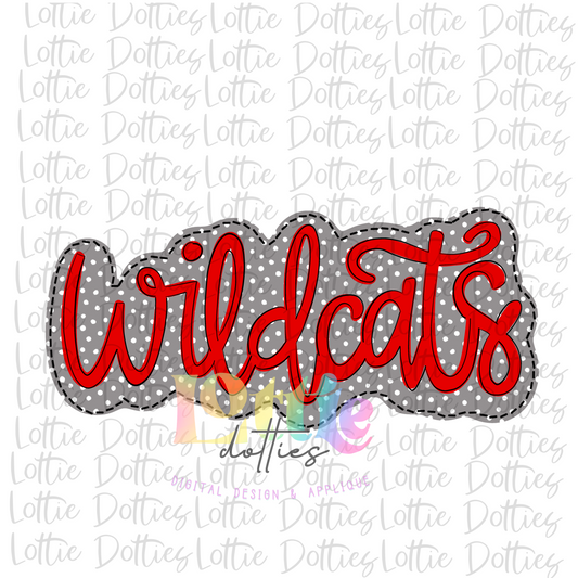 Wildcats  PNG - Wildcats -  sublimation  - Digital Download - Red And Black