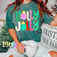 Holly Jolly PNG - Christmas Reindeer Sublimation - Digital Download