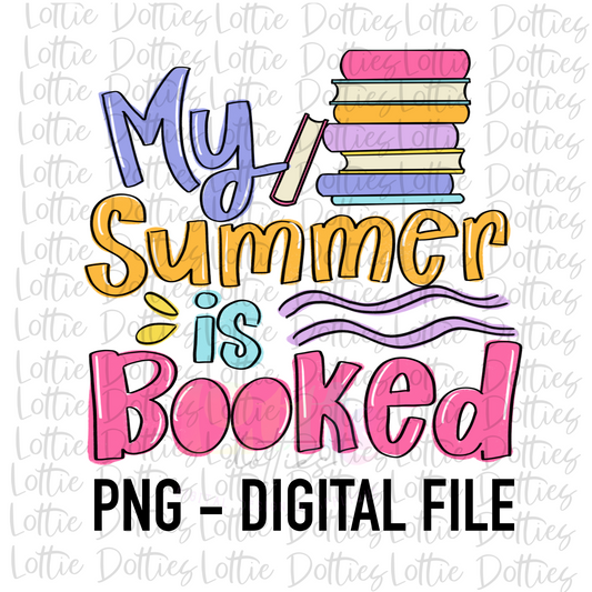 My Summer is Booked PNG - Summer Sublimation - Digital Download