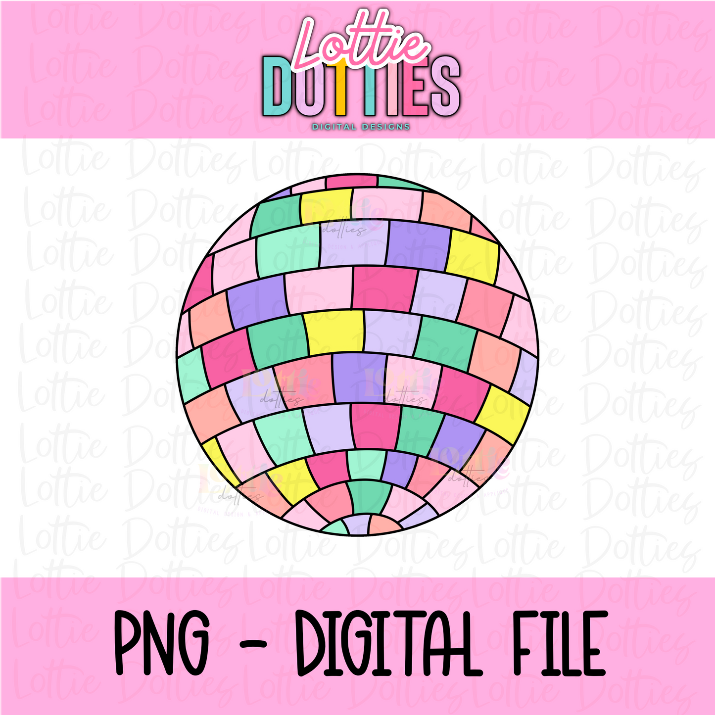 Disco Ball PNG - Disco Ball Sublimation - Digital Download