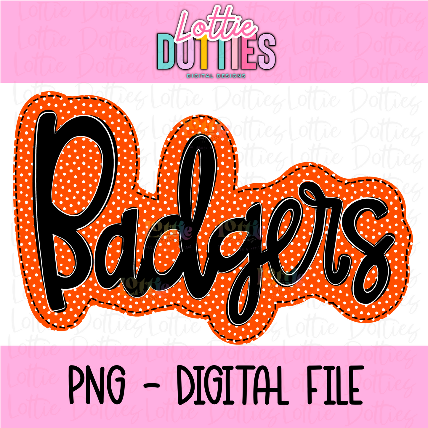 Badgers PNG - Badgers Sublimation design -   Digital Download - Orange and Black