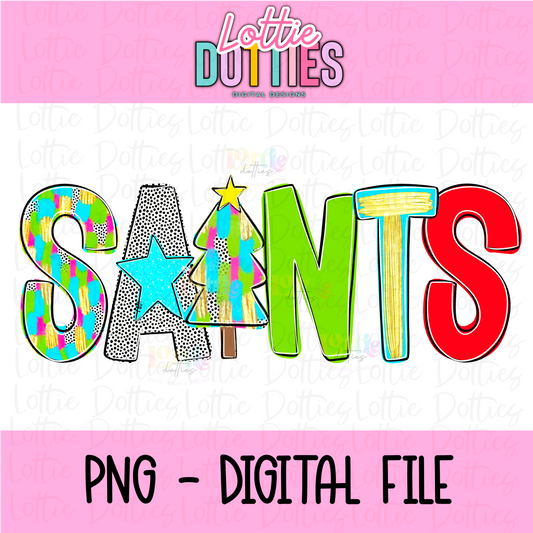 Saints PNG -  Poppy sublimation design - Digital Download
