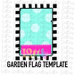 Garden Flag Template PNG - Flag Sublimation - Digital Download