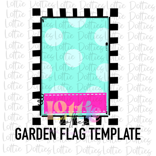 Garden Flag Template PNG - Flag Sublimation - Digital Download