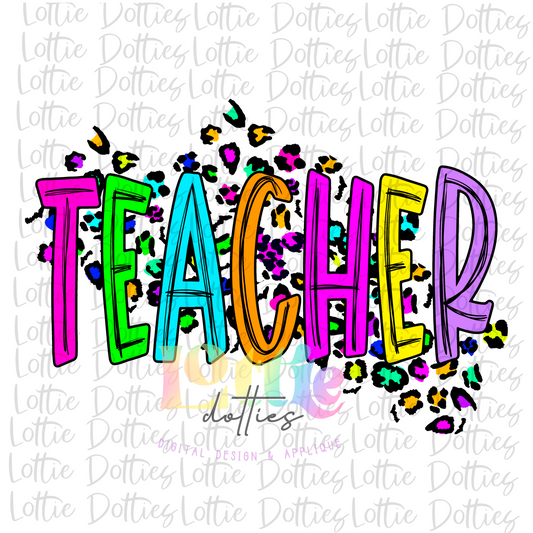 Teacher - PNG - Back To School - Sublimation - Digital Download