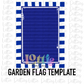 Blank Flag PNG - Flag Sublimation - Digital Download - Royal and White Stripe