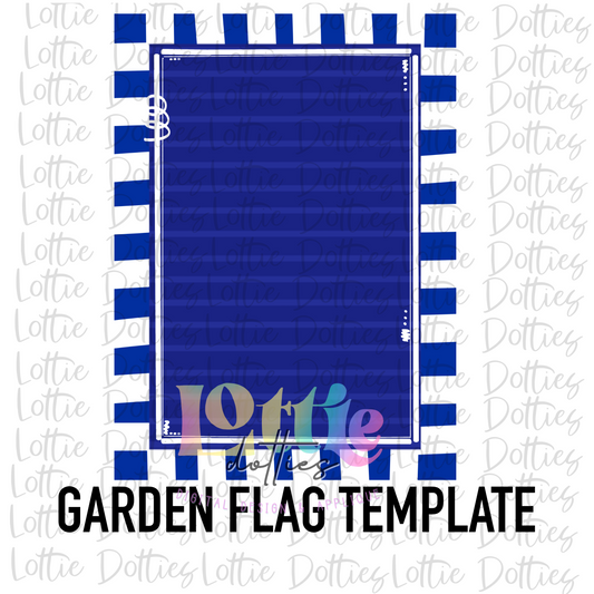 Blank Flag PNG - Flag Sublimation - Digital Download - Royal and White Stripe