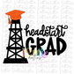 Headstart Grad PNG - Oilers Sublimation - Digital Download