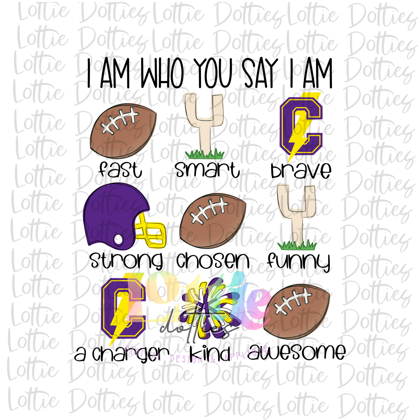 I Am Who You Say I Am Charger Png - Charger Sublimation - Digital Download