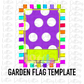 Garden Flag Template PNG - Flag Sublimation - Digital Download - Bright Summer