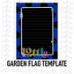 Blank Flag PNG - Black and Royal Blue - Sublimation - Digital Download