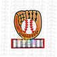 Baseball Glove   PNG - Baseball Sublimation - Digital Download - Red  Box